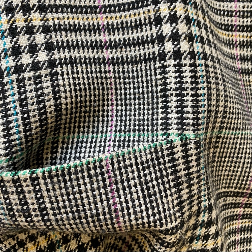 Vintage Morgan Taylor Blazer! Plaid padded jacket w/ pockets. Sz: 14 - Picture 4 of 16
